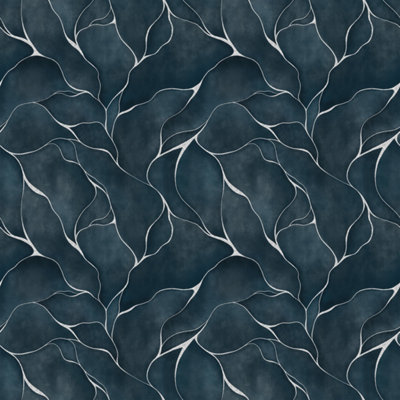 Bobbi Beck eco friendly Blue kintsugi Wallpaper