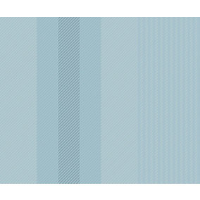 Bobbi Beck eco-friendly Blue multi way stripe wallpaper