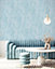 Bobbi Beck eco-friendly Blue subtle ikat wallpaper