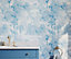 Bobbi Beck eco-friendly Blue tiger and palm tree wallpaper