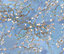 Bobbi Beck eco-friendly Blue van gogh almond blossom wallpaper