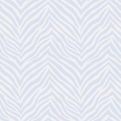Bobbi Beck eco-friendly blue zebra print wallpaper