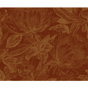 Bobbi Beck eco-friendly Brown abstract tapestry floral wallpaper