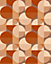 Bobbi Beck eco-friendly Brown bauhaus circle wallpaper