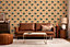 Bobbi Beck eco-friendly brown giraffe wallpaper