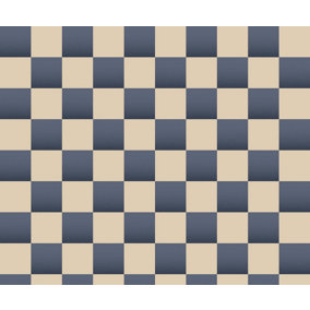 Bobbi Beck eco-friendly checkerboard wallpaper