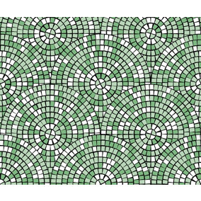 Bobbi Beck eco-friendly circle tile wallpaper