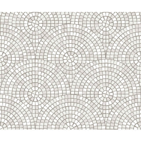 Bobbi Beck eco-friendly circle tile wallpaper