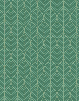 Bobbi Beck eco-friendly Dark green geometric tropical wallpaper