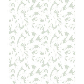 Bobbi Beck eco-friendly Green abstract brush stroke wallpaper
