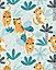 Bobbi Beck eco-friendly Green childrens tiger and leopard wallpaper