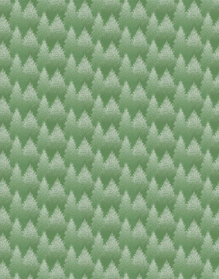 Bobbi Beck eco-friendly Green dotwork forest wallpaper