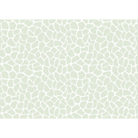 Bobbi Beck eco-friendly green giraffe print wallpaper