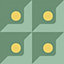 Bobbi Beck eco friendly Green large 3d abstract geometric Wallpaper