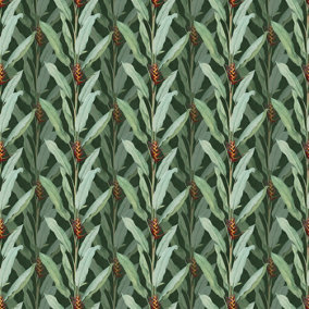 Bobbi Beck eco friendly Green maximalist tropical Wallpaper