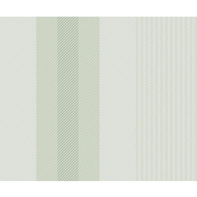 Bobbi Beck eco-friendly Green multi way stripe wallpaper
