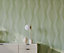 Bobbi Beck eco-friendly Green Spirograph abstract spiral wallpaper