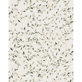 Bobbi Beck eco-friendly Green vine leaf wallpaper