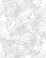 Bobbi Beck eco-friendly Grey abstract floral wallpaper