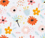 Bobbi Beck eco-friendly Grey childrens naive floral wallpaper