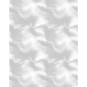 Bobbi Beck eco-friendly Grey subtle brushed wave wallpaper