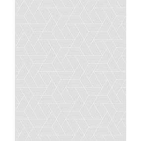 Bobbi Beck eco-friendly Grey triangle geometric wallpaper