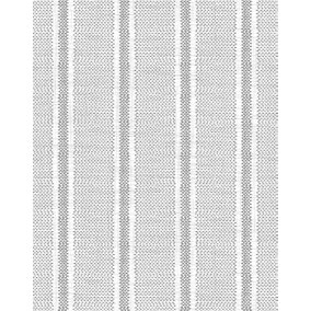Bobbi Beck eco-friendly Grey woven effect stripe wallpaper