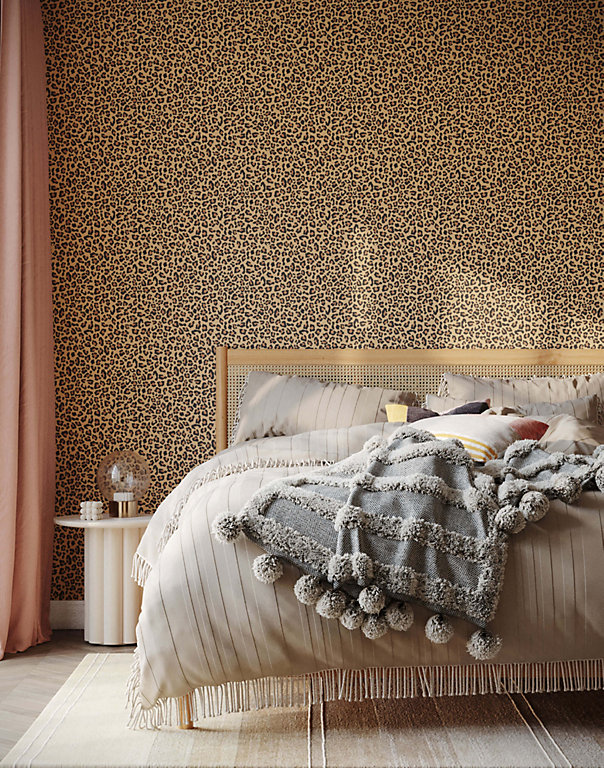 Bobbi Beck eco-friendly leopard print wallpaper | DIY at B&Q