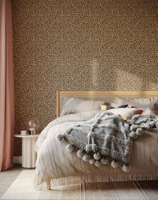 Bobbi Beck eco-friendly leopard print wallpaper