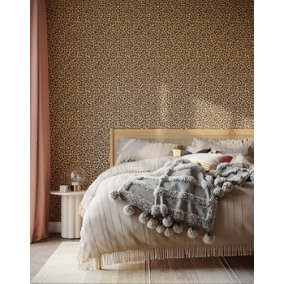 Bobbi Beck eco-friendly leopard print wallpaper