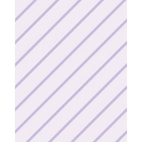 Bobbi Beck eco-friendly Lilac diagonal ice cream pinstripe pastel wallpaper
