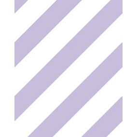 Bobbi Beck eco-friendly Lilac diagonal ice cream stripe pastel wallpaper