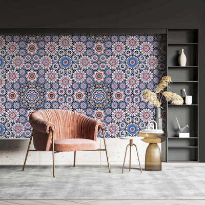 Bobbi Beck eco-friendly moroccan tile wallpaper
