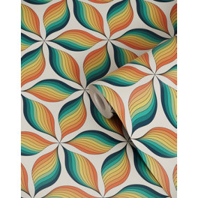 Bobbi Beck eco friendly Multicolour cool retro Wallpaper