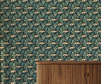 Bobbi Beck eco-friendly multicolour fish pattern wallpaper