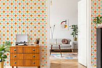 Bobbi Beck eco-friendly multicolour retro star wallpaper