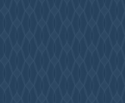 Bobbi Beck eco-friendly Navy spirograph cicle wallpaper