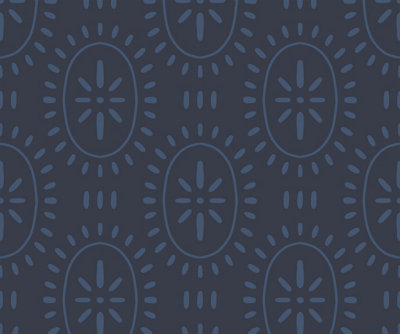 Bobbi Beck eco-friendly Navy sun motif pattern wallpaper
