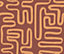 Bobbi Beck eco-friendly Orange abstract squiggle wallpaper