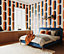 Bobbi Beck eco friendly Orange pill shape Wallpaper