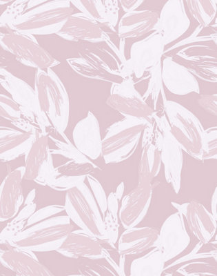 Bobbi Beck eco-friendly Pink abstract painted floral wallpaper