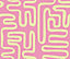 Bobbi Beck eco-friendly Pink abstract squiggle wallpaper