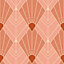 Bobbi Beck eco friendly Pink art deco diamond Wallpaper