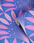 Bobbi Beck eco-friendly Pink art deco leaf fan wallpaper