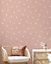 Bobbi Beck eco-friendly Pink childrens star wallpaper
