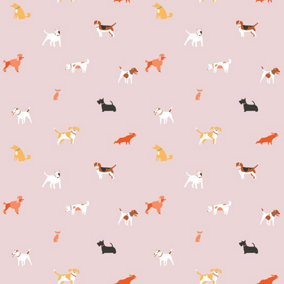 Bobbi Beck eco-friendly pink cute dog wallpaper