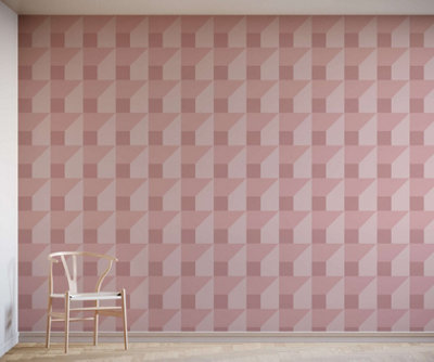 Bobbi Beck eco friendly Pink large 3d cube Wallpaper