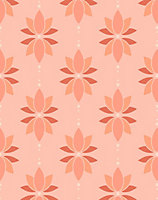 Bobbi Beck eco-friendly Pink lotus flower wallpaper