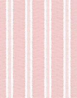 Bobbi Beck eco-friendly Pink woven effect stripe wallpaper