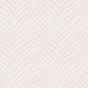 Bobbi Beck eco-friendly pink zebra print wallpaper